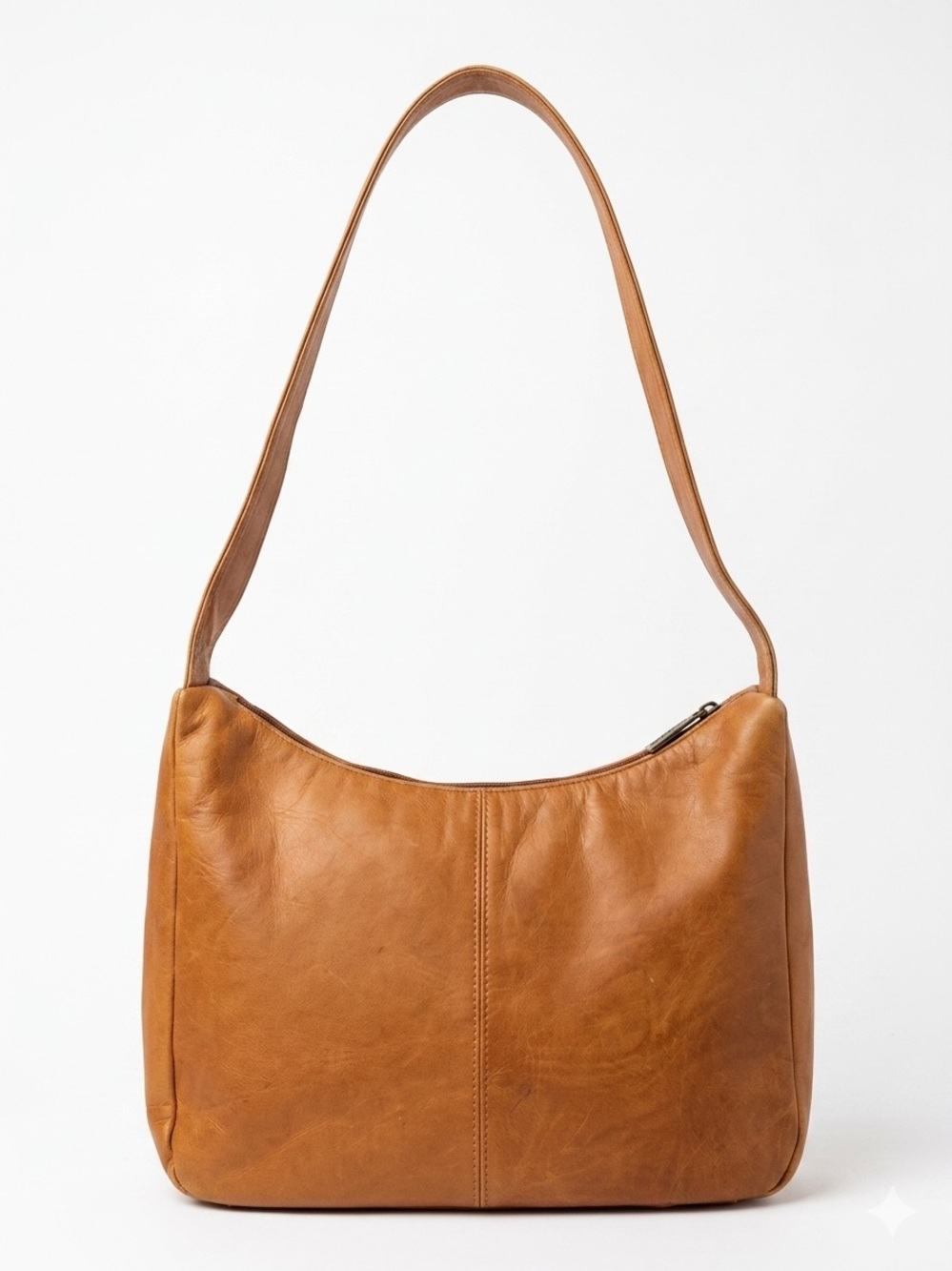 Le Donne Vintage Urban Hobo Bag Cognac Full Grain Colombian Leather Shoulder